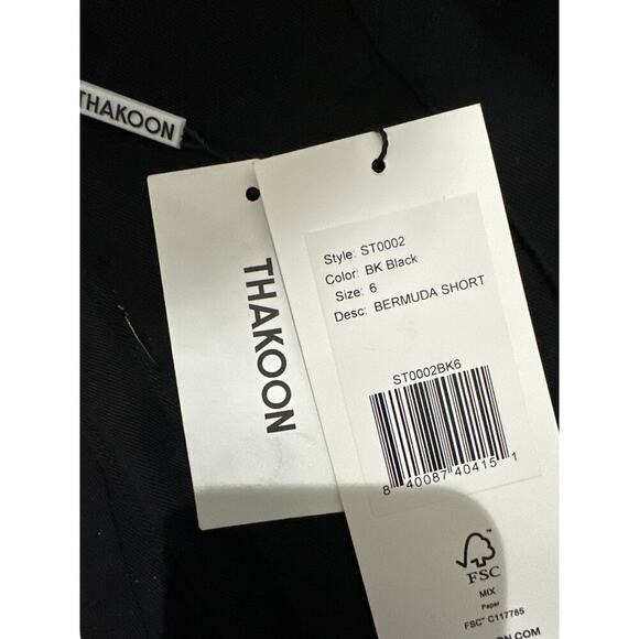 Thakoon Black Bermuda shorts size 6‎ new - Picture 7 of 7